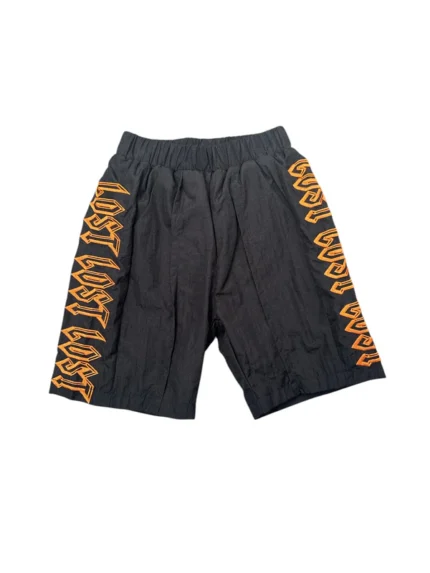 Kids Lost Intricacy Black Orange Track Shorts
