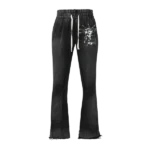 Lost Black Flare Sweatpants