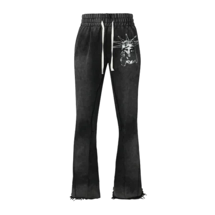 Lost Black Flare Sweatpants