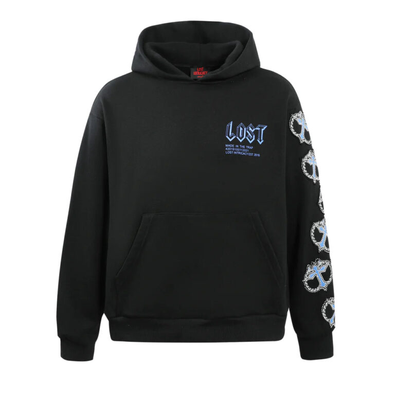 Lost MITT Hoodie Black Blue Lost MITT Hoodie Black Blue