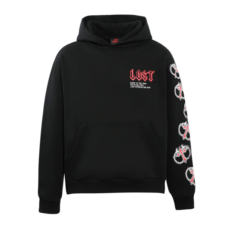 Lost MITT Hoodie Black Red Lost MITT Hoodie Black Red