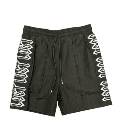 Lost Intricacy Nylon Shorts Black silver