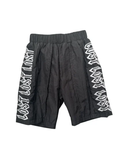 Kids Lost Intricacy Black Silver Track Shorts