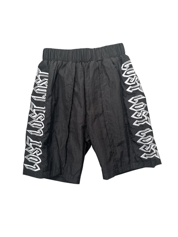 Kids Lost Intricacy Black Silver Track Shorts Kids Lost Intricacy Black Silver Track Shorts