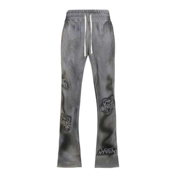 Lost Grey Grunge Flare Sweatpants Lost Grey Grunge Flare Sweatpants