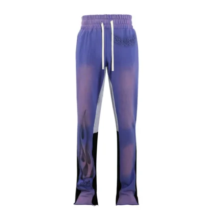 Lost Intricacy Lavender Flare Sweatpants