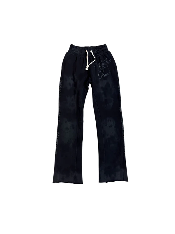 Lost Intricacy Tie Dye Black Flared Sweatpants Lost Intricacy Tie Dye Black Flared Sweatpants