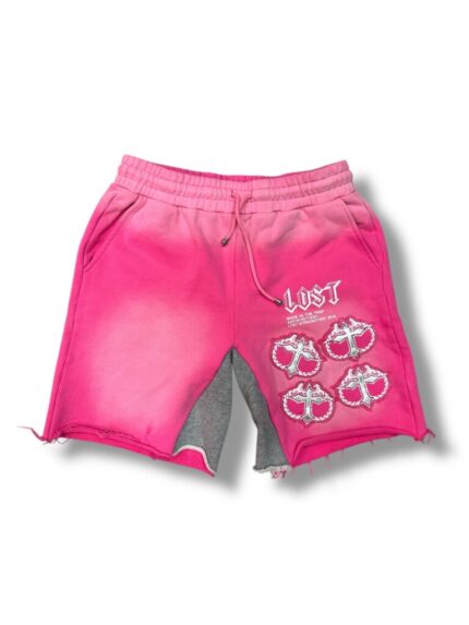 Lost Intricacy Pink Cotton Shorts