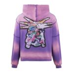 Lost Intricacy x Dntwatchtv Purple Rhinestone Hoodie