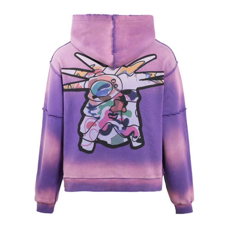 Lost Intricacy x Dntwatchtv Purple Rhinestone Hoodie Lost Intricacy x Dntwatchtv Purple Rhinestone Hoodie