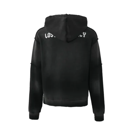 Lost Intricacy Black Washed Zip Up Hoodie
