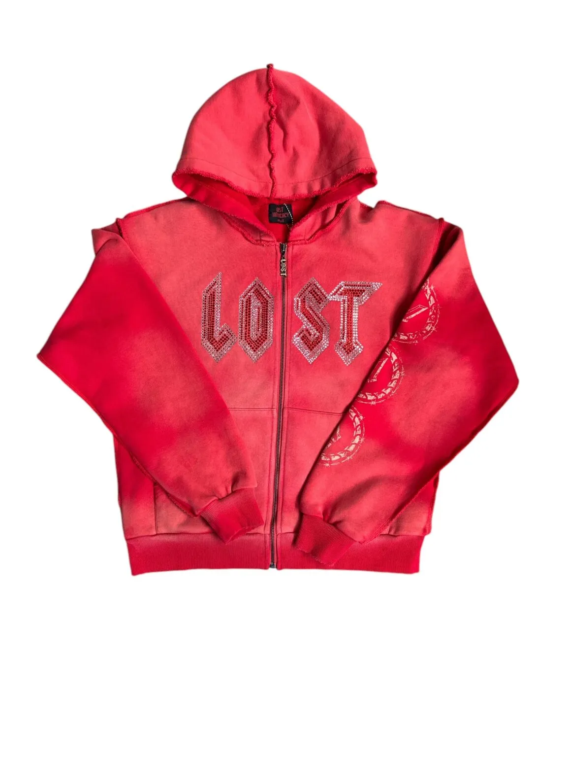 Lost Intricacy Cherry Zip-Up Hoodie Lost Intricacy Cherry Zip-Up Hoodie