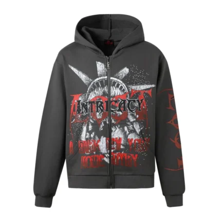 Lost Intricacy Dark City Zip Up Hoodie