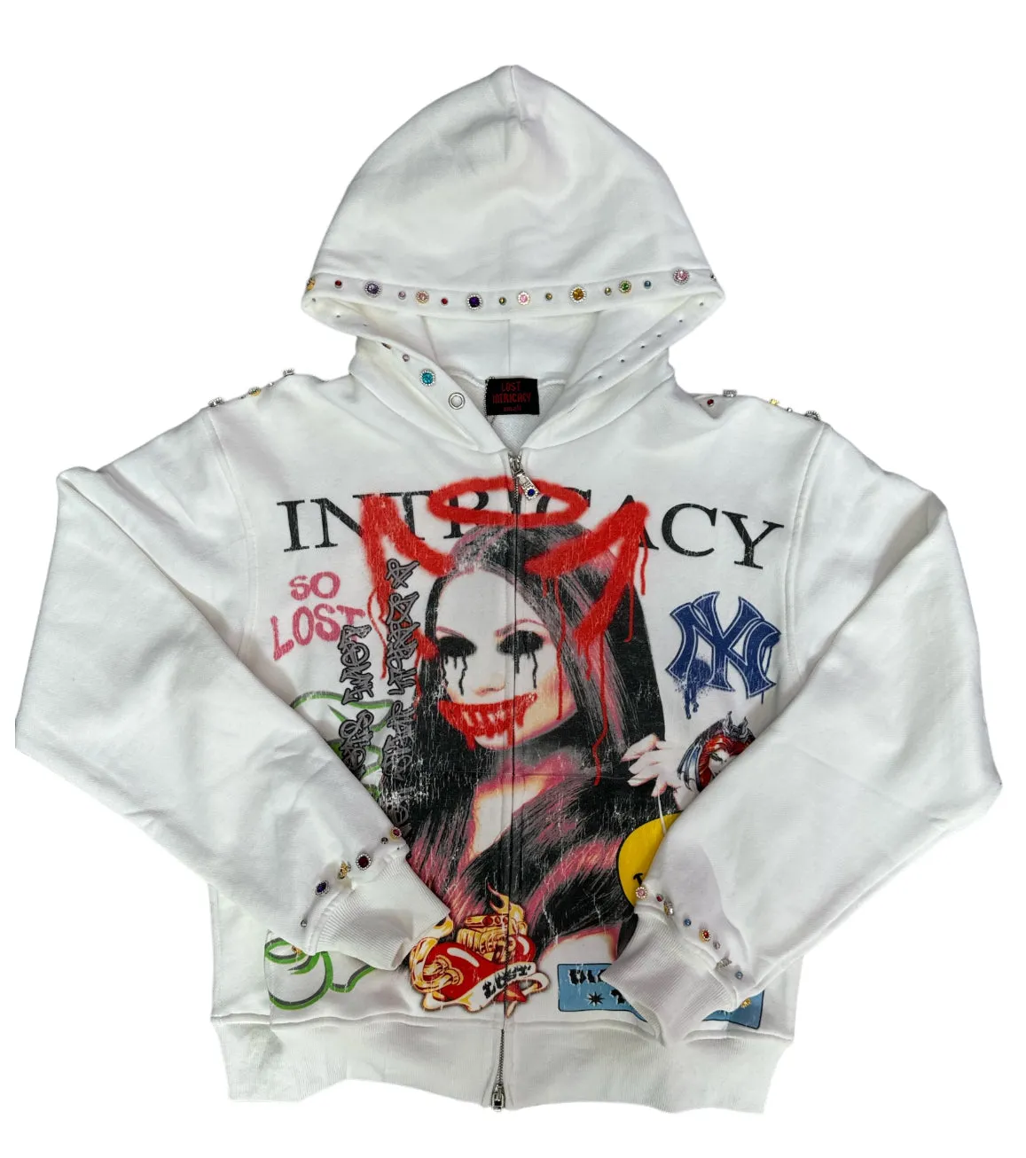 Lost Intricacy Front Page Mag Zip Up Hoodie Lost Intricacy Front Page Mag Zip Up Hoodie
