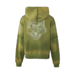 Lost Intricacy Green Rhinestone Zip Up Hoodie