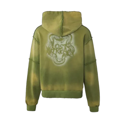 Lost Intricacy Green Rhinestone Zip Up Hoodie